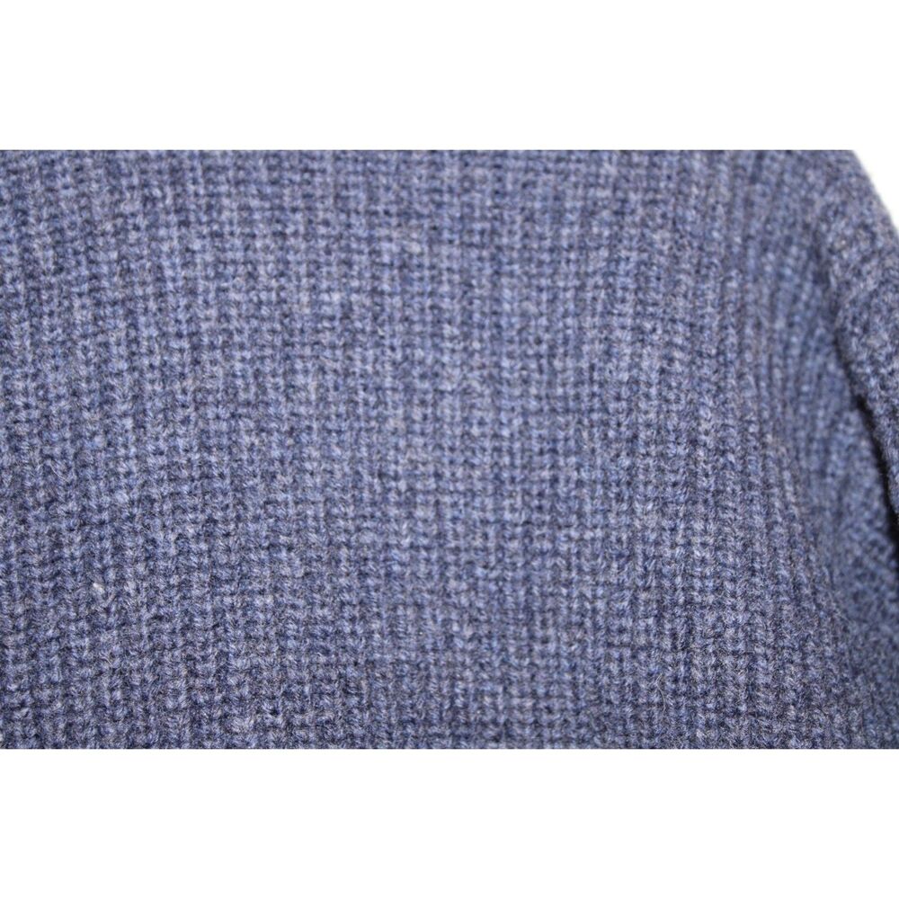 L.L.Bean Men's Waterfowl Sweater navy blue merino wool full zip size xlarge - Picture 5 of 7